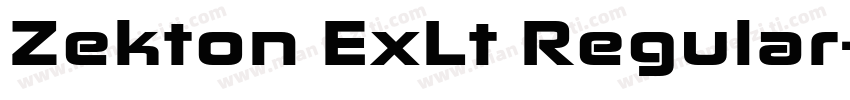 Zekton ExLt Regular字体转换